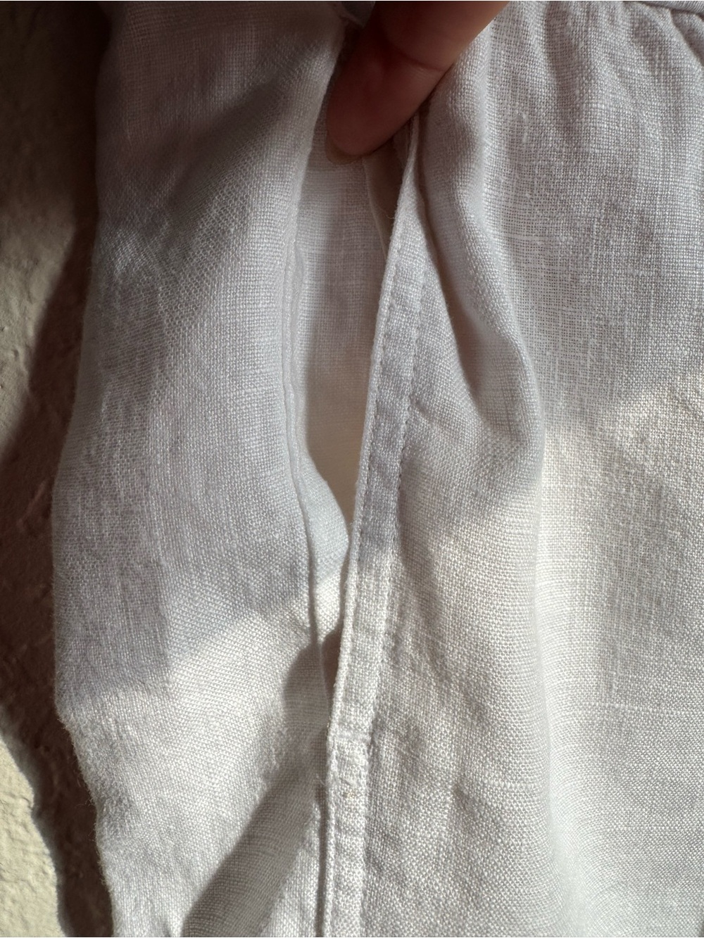 Pure Jill Linen Pants— Classic White - Picture 2 of 9